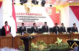 45 Anggota DPRD Kabupaten Kampar Periode 2024 -2029 Dilantik